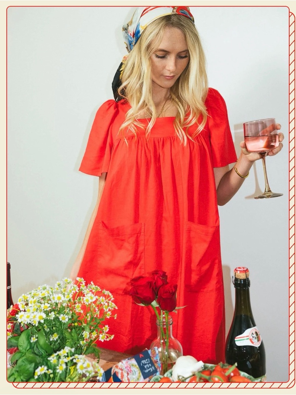 This is My Housedress Rosalie Dress - Tomato
